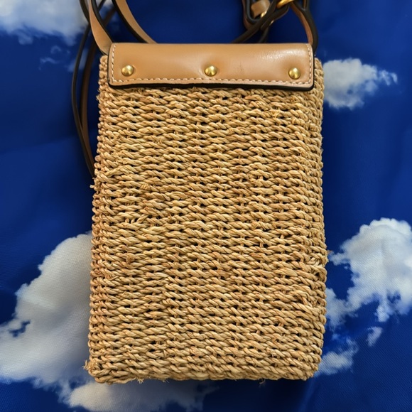 Tory Burch Millie Straw Phone Crossbody - Picture 4 of 4